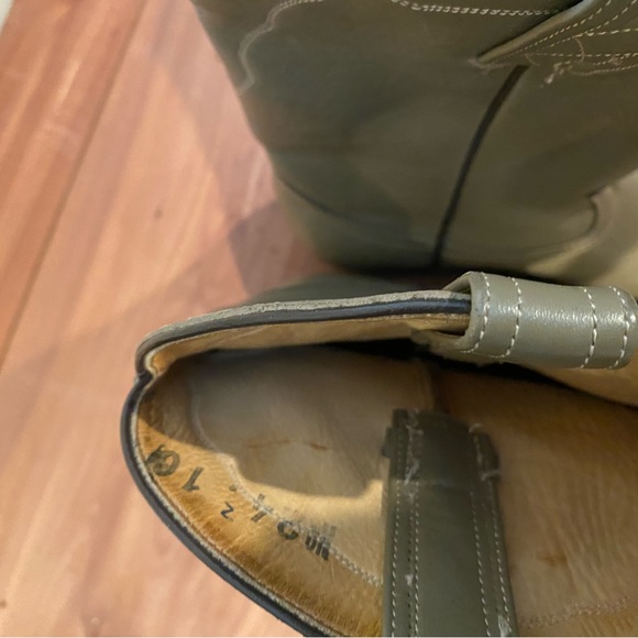 8 VINTAGE COWBOY BOOTS Womens,vintage gray boots,vintage western boots womens - Picture 6 of 7